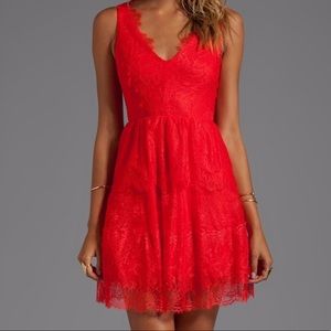 BCBG Bright Poppy Willa Dress Size S/M